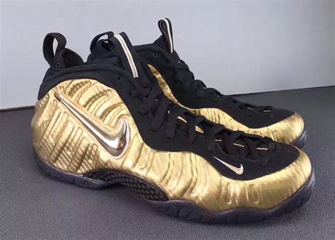 nike air foamposite pro gold